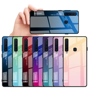 TPU Glass Phone Cover Case Samsung Galaxy A9 A9 Plus