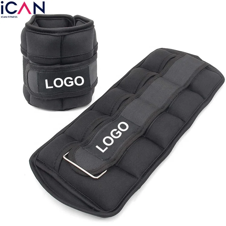 

Fitness Portable Sandbag Adjustable Straps Ankle Wrist Weight, Black or customized