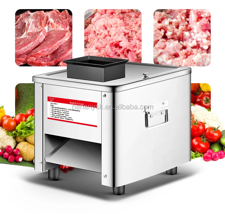 Fully Automatic Electric Commercial Stainless Steel Shred Section Dice Meat Cutter Machine For Sale