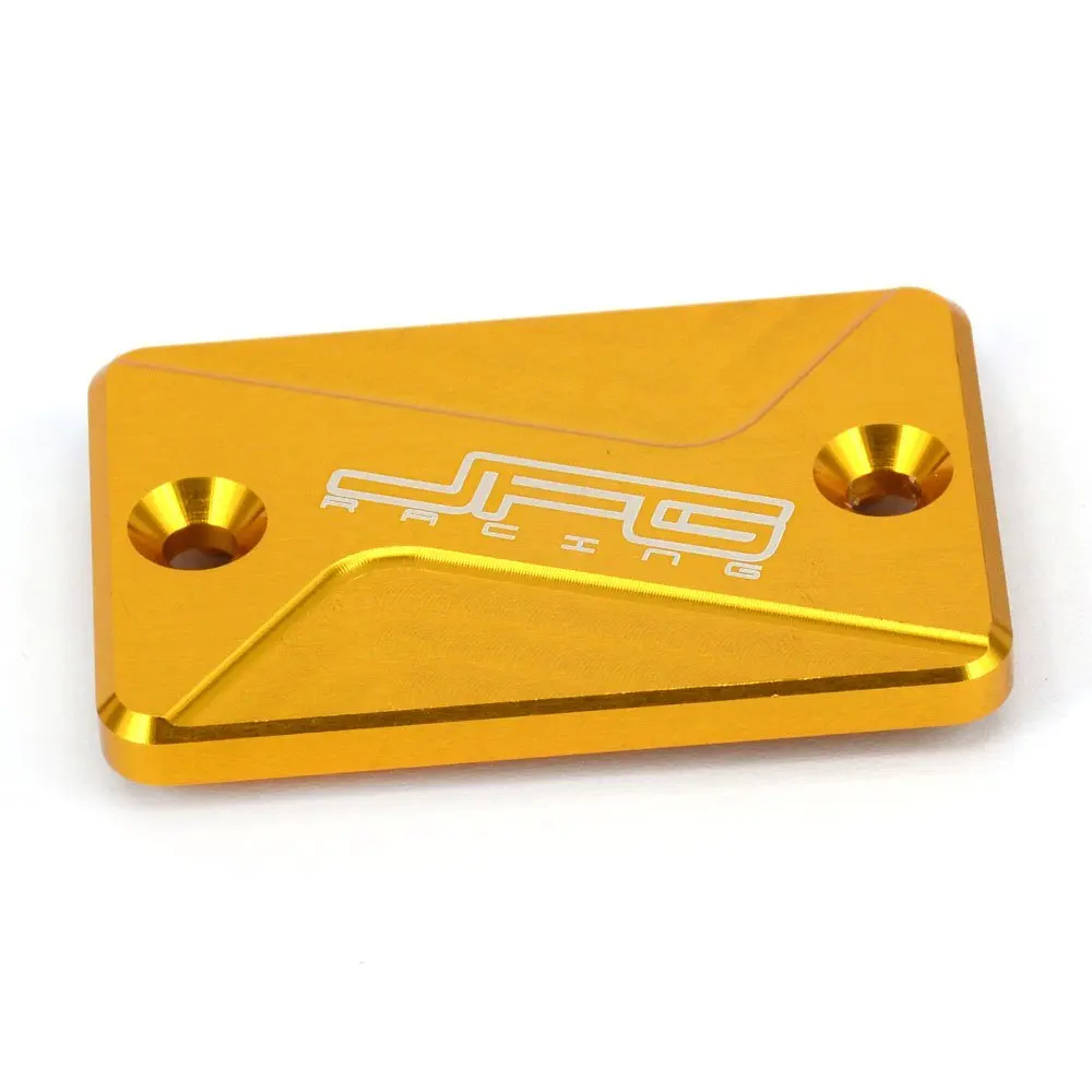 JFG RACING Motorcycle Front Brake Reservoir Fluid Cover Cap For RMX250S 89-98 DR250R Djebel 95-06 250SB 02-06 DRZ400S DRZ400SM 00-15 ATV LT-R450 06-09 LT-Z400 03-08 LT-Z250 04-08