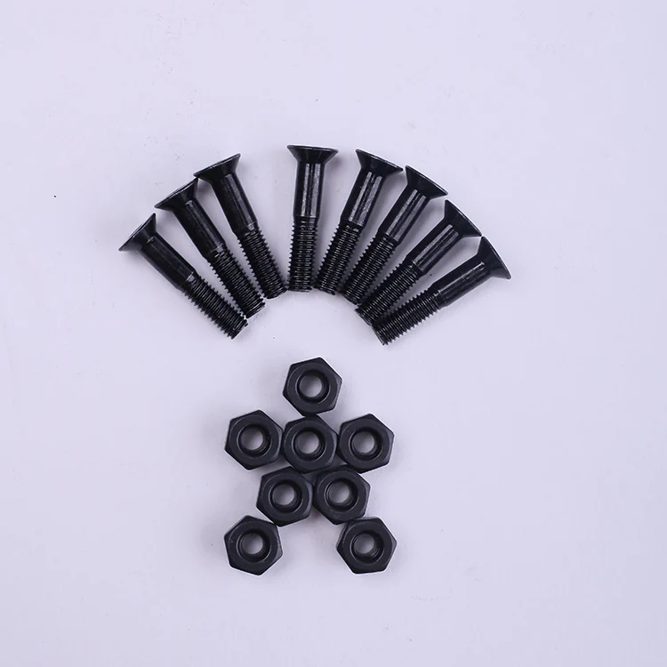 Pro Skateboard Hardware For Skateboard Trucks 1 Inch Allen Head Silver