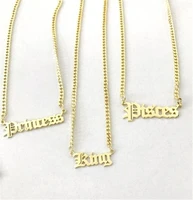 

Stainless steel custom Name Plate cuban chain necklace personalized gold jewelry