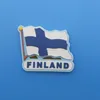 travel gifts 3d Finland country flag design soft PVC fridge magnet