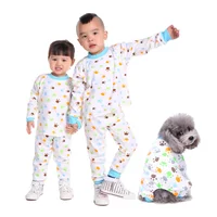 

Drop shipping Cheap Parent-child Clothing Child Pajamas Sleepwear for Boys, Girls match dog