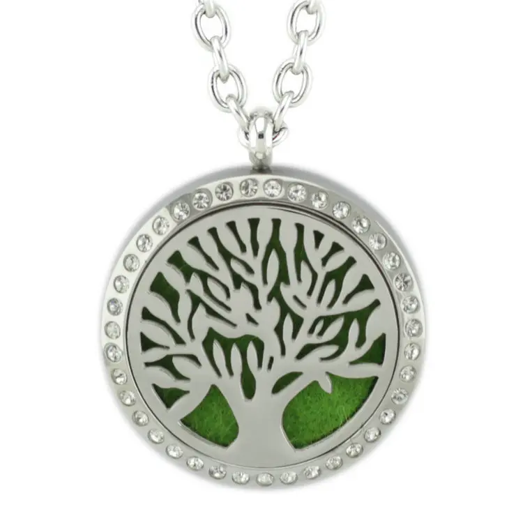 

Jenia Charming Life Tree Pattern Stainless Steel Necklace Diffuser Aromatherapy, N/a