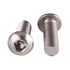 m3-m16 hex socket pan head screw, Stainless Steel full threaded Machine Screws