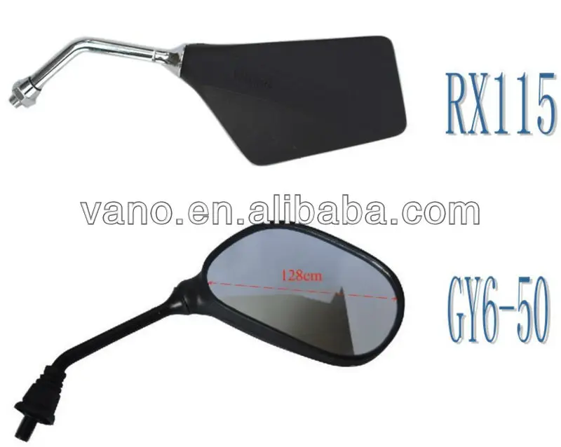 Universal black motorcycle mirrors CG125 rearview mirror