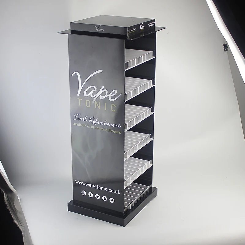 Acrylic Vape E Liquid Display Stand 6 Layers 10ml 15ml 20ml 30ml Vapes