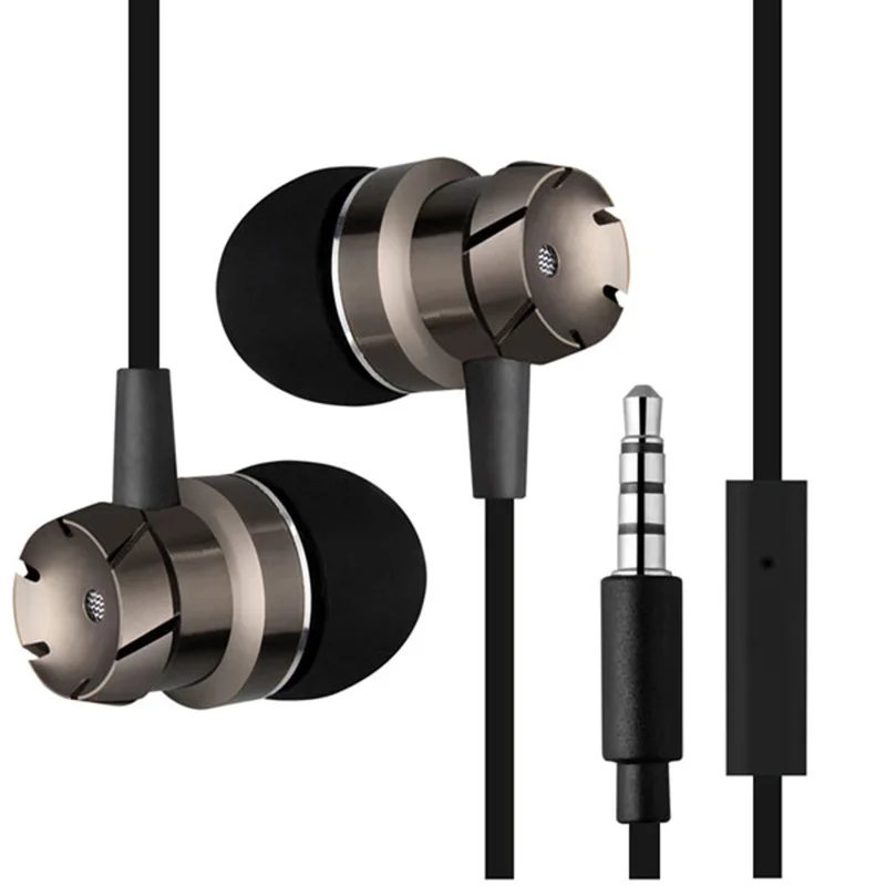 Free Sample Cheap Headset Metal Sport Headphone Earphone With Mic For Mp3/Mp4/Mobile Phone