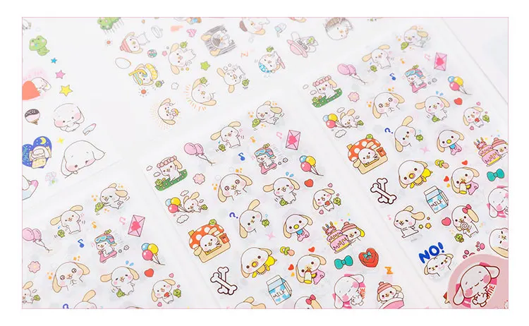 6PCS/set Kawaii Cute Drawing Market Planner Book Diary Decorate Stationery  Stickers PVC Transparent Scrapbooking - Price history & Review, AliExpress  Seller - XueSheng Official Store