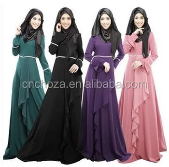 Z50288b Ropa Musulmana Para Mujeres/vestidos Largos Árabes Para Mujeres
