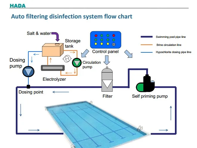 salt electrolysis swimming pool