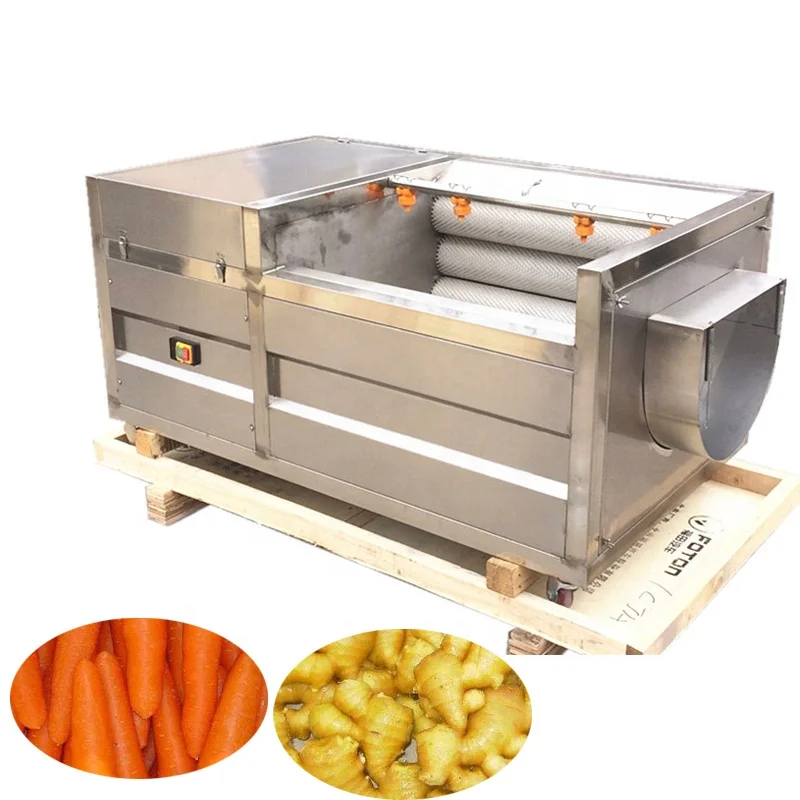 High efficiency potato peeler yam ginger carrot peeling washing machine  #Mongolia WT/8613824555378