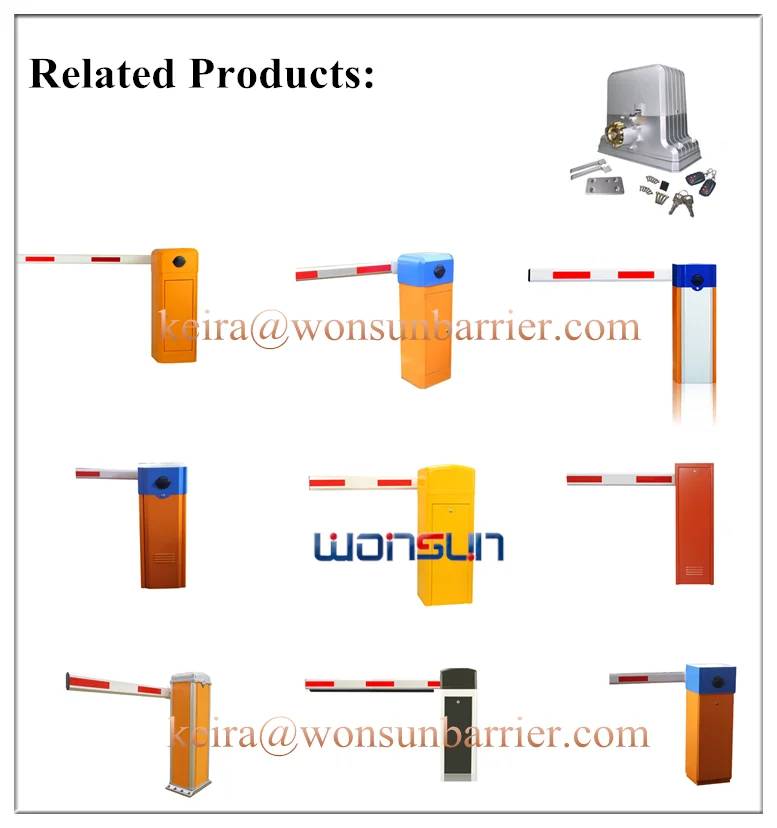 Folding Arm Barrier Flexible Barrier Gate Arms Automatic Parking Gates