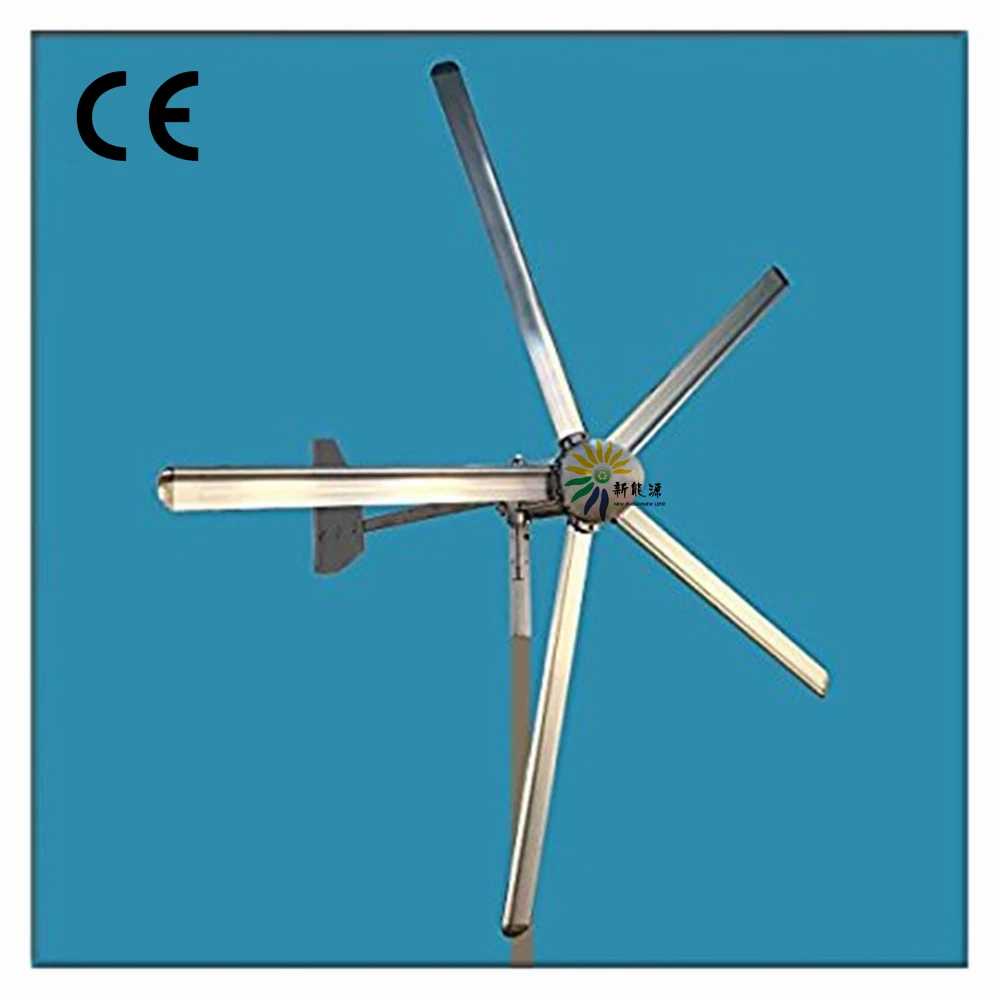 aluminum wind turbine with tail folding
