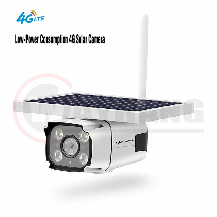 1080P Outdoor CCTV Camera With 4G Network Solar Powered Wireless IP Camera