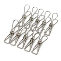 

Multi-purpose Large Metal Clothes Pegs Stainless Steel Pins Clips Clamps for Sheets Socks