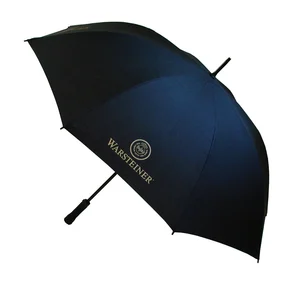 Image of 30" storm proof fiberglass brand promotion golf big umbrella logo printing