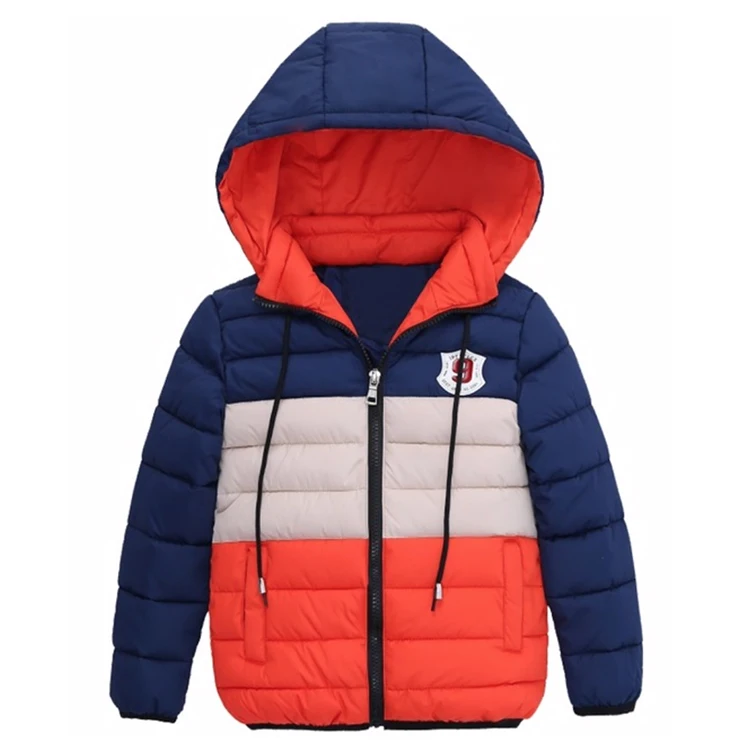 Tongyang Boys Blue Winter Coats & Jacket Kids Zipper Jackets Boys Thick Winter Jacket High