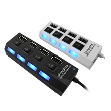 4 port usb hub USB2.0 strip usb hub usb hub splitter with separate switch