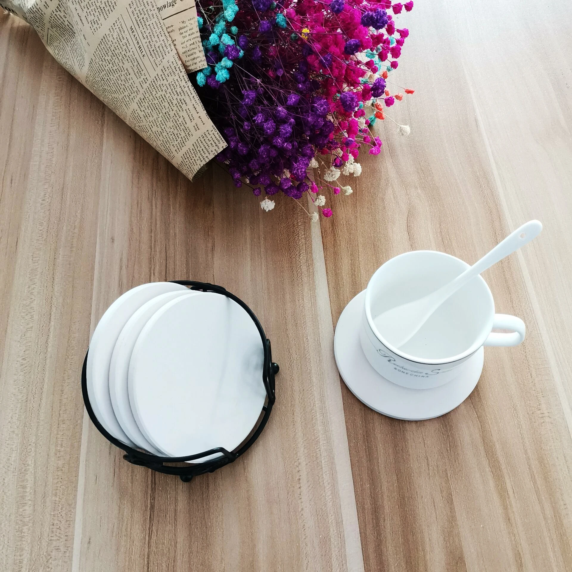  blank ceramic coaster