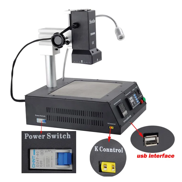 Scotle-ir6000-Infrared-BGA-rework-Station-top-heater-details