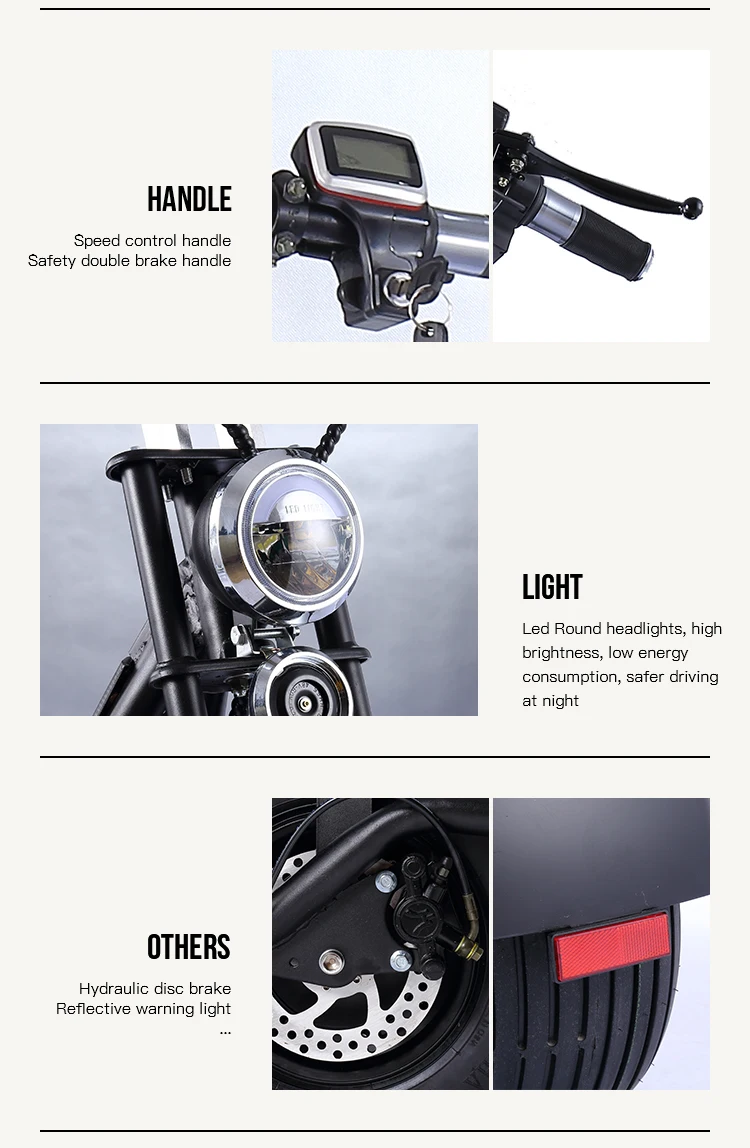 Wholesale Two Wheel Fat Tire Electric Scooter Adult With Seat