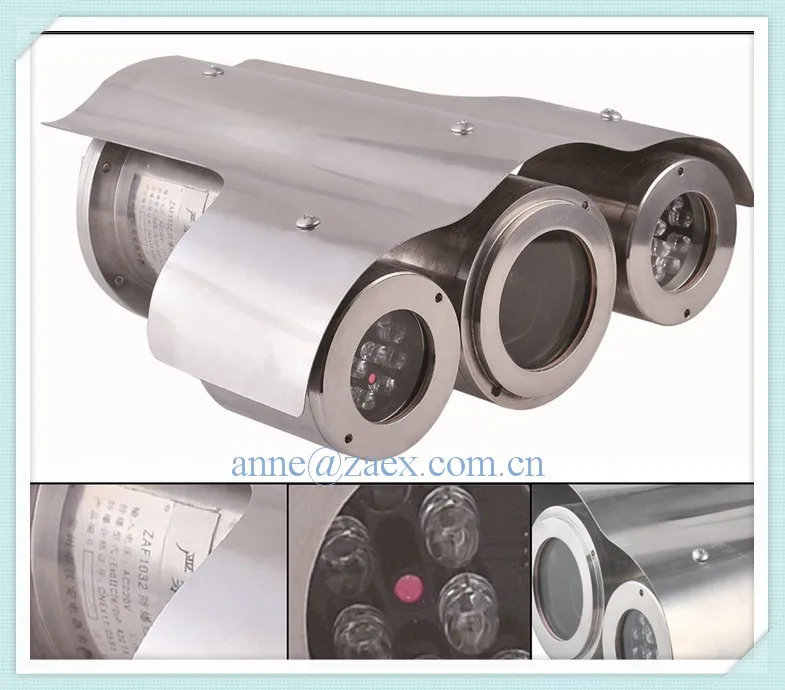 Cctv Camera Explosion Proof Enclosure Housing With Infrared Lights For ...