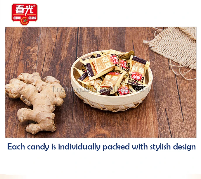 Paper Bag Candy Package, Hard Boiled Sugar, Ginger Flavor Candy