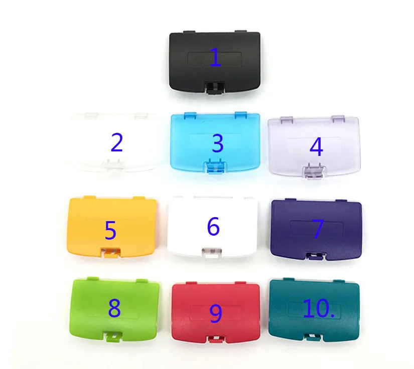 

Battery cover for GBC Battery Door Lid Shell for Gameboy Color Games Back Door Shell Replacement For gameboy color battery cover, Colors
