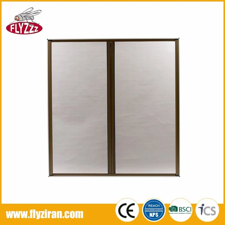 Wholesale custom size fiberglass diy retractable aluminium garage rolling sliding screen door