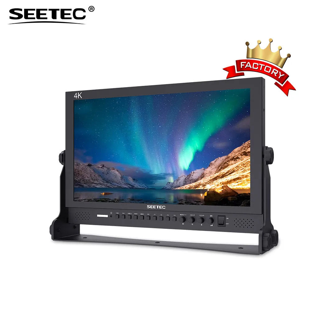 

Seetec Aluminum Design 1920x1080 Broadcast 3G SDI 17 " monitor with 3G SDI HDMI sunshade