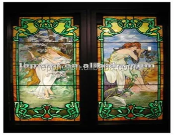 decorative stained glass interior doors