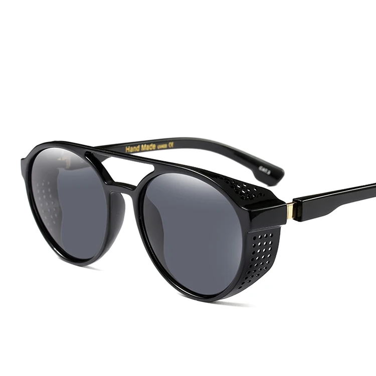 

2018 vintage women round steampunk sunglasses sun glasses for men
