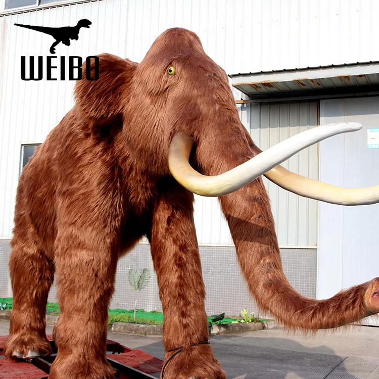 Life size animal artificial simulation animal mammoth