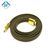 Gold plated zinc alloy high-speed flat hdmi cable 2 meter supports 1080p
