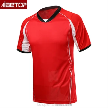 red and white football jersey