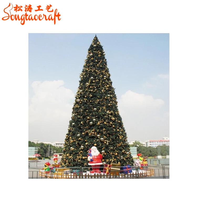 large artificial christmas tree