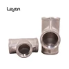 SS 304 three ways connector stainless steel socket elbow reducing tee ss316 threaded tee fitting stainless steel reducing tees