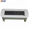 BNT Conference Room Manual Power Desk Multimedia Connector With Four Network Plug MK6240