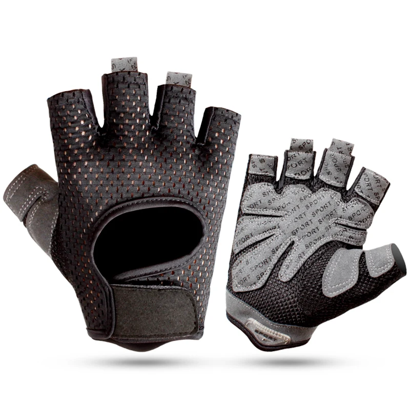 Wholesale summer men breathable body building weight lifting gloves gym