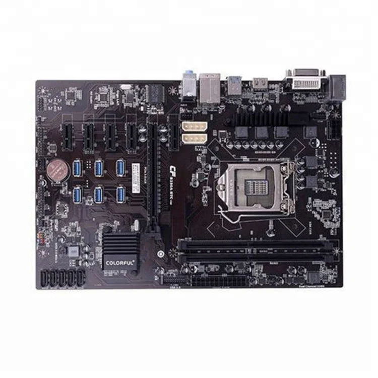 

COLORFUL Intel C.B250A-BTC V20 Mining Motherboard for Desktop Computer Game Motherboard