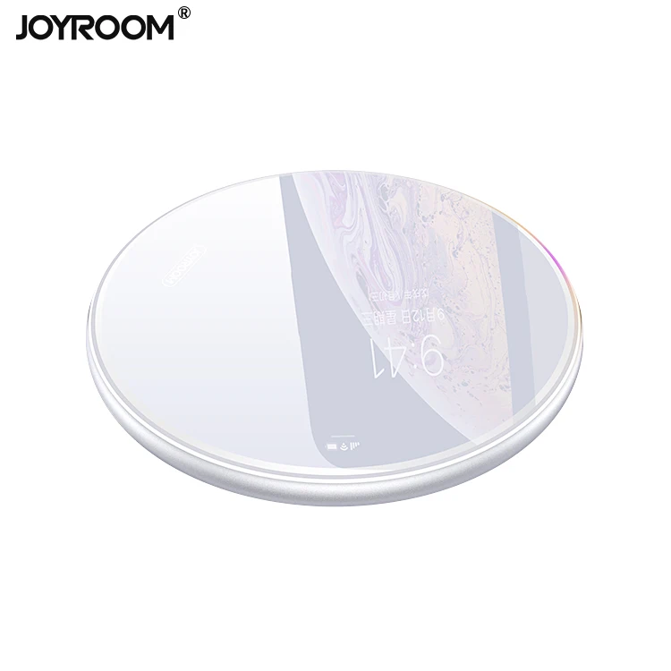 

Joyroom CE certified 9V 1.67A 5V 2A Fast wireless charging pad 10W Quick Qi wireless charger For Samsung S8 Note 8 iphone 8 X, Black;white