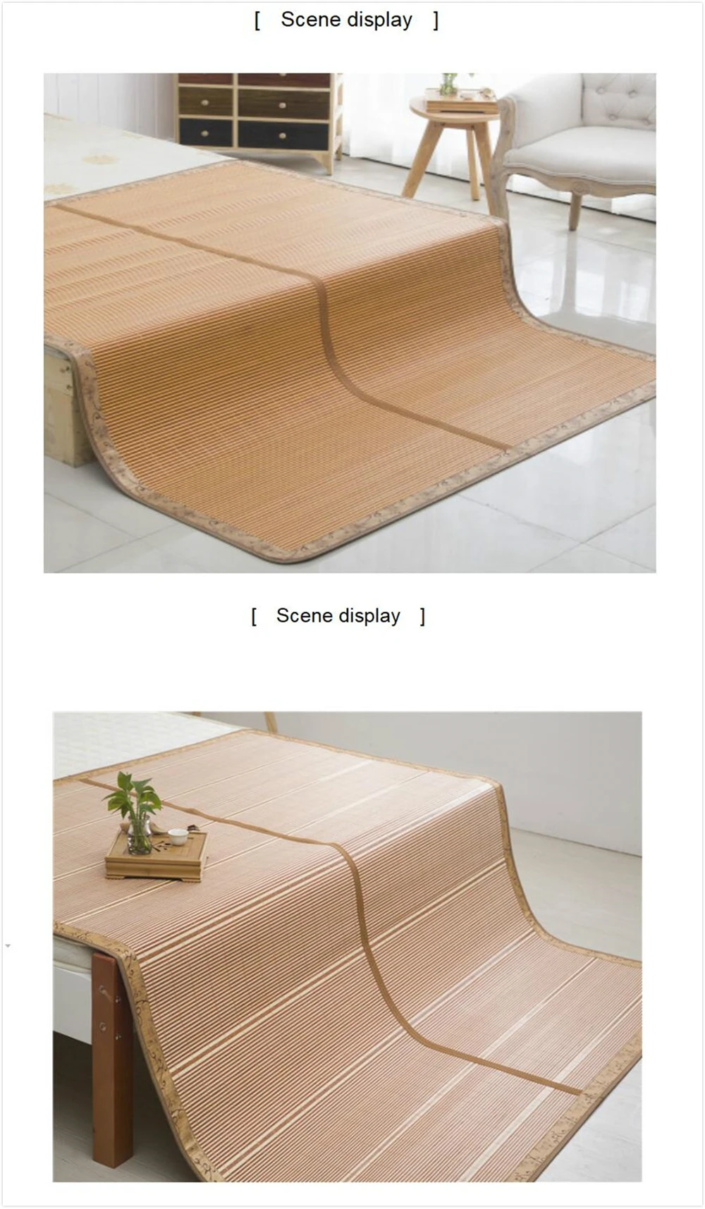 Waterproof Health Summer Bamboo Sleeping Mat Adults And Children Ecofriendly Bamboo Bed Mat