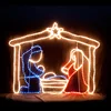 2D Outdoor Religious Decoration LED Nativity Light Manager Scene Lights for Church Decoration