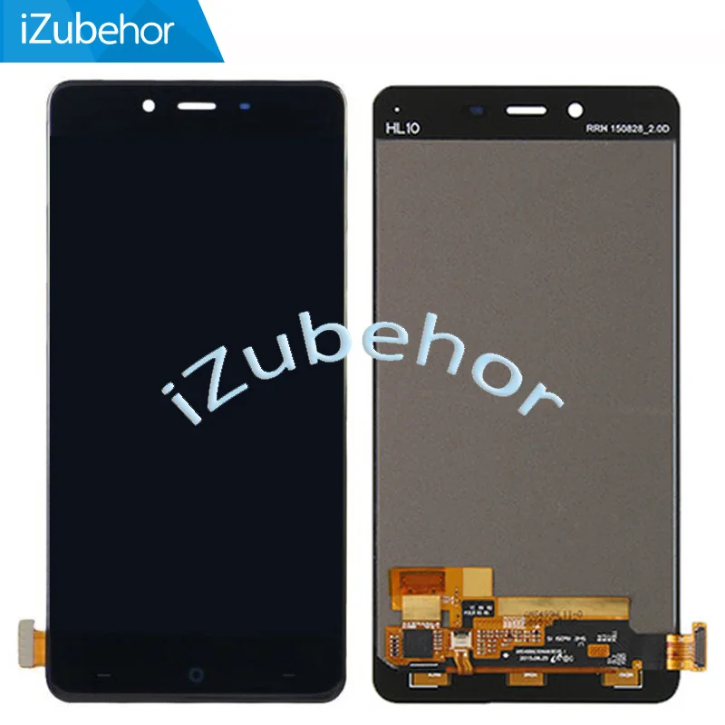 

100% Tested Lcd For Oneplus X ONE E1003 ONE E1001 ONE E1005 lcd display digitizer assembly in black and white without frame, Black & white