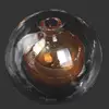 Hand made high borosilicate glass double wall globe g9 screw lamp shade