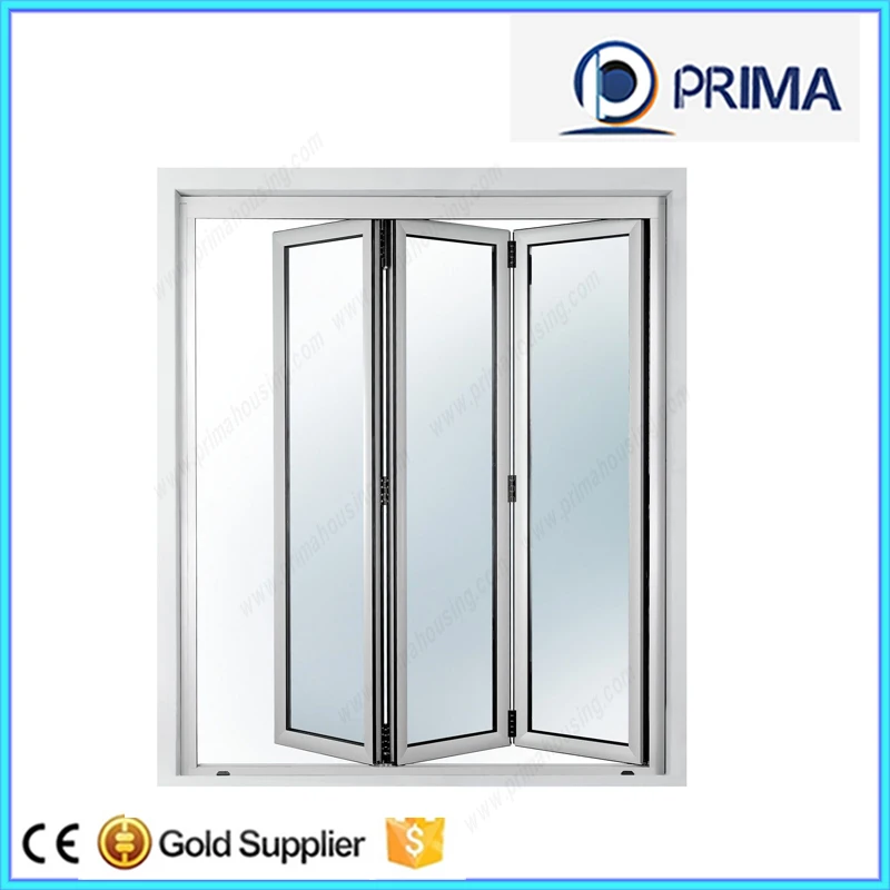 Exterior 6 Panel Aluminum Bifold Door With Double Glass Buy Aluminum Bifold Door Decorative Glass Bifold Doors Door With Triple Pane Glass Product