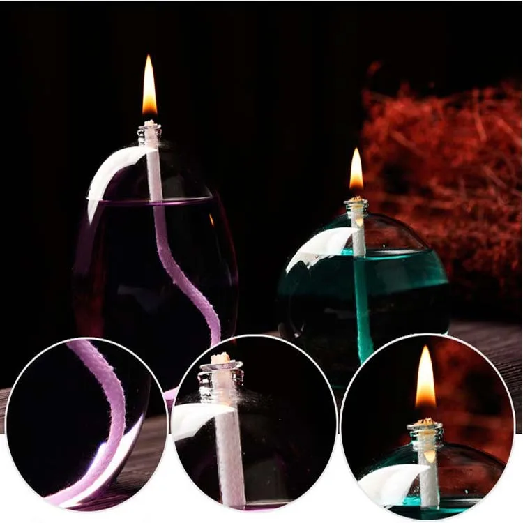 Refillable Glass Unscented Gift Lantern Oil Lamps Candle Buy Crafts