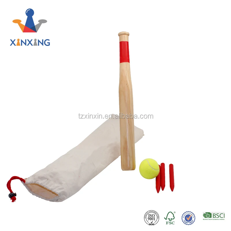Wooden Finished Baseball Bat With Four Billets And A Ball Wooden Finished Baseball Bat With Four Billets And A Ball